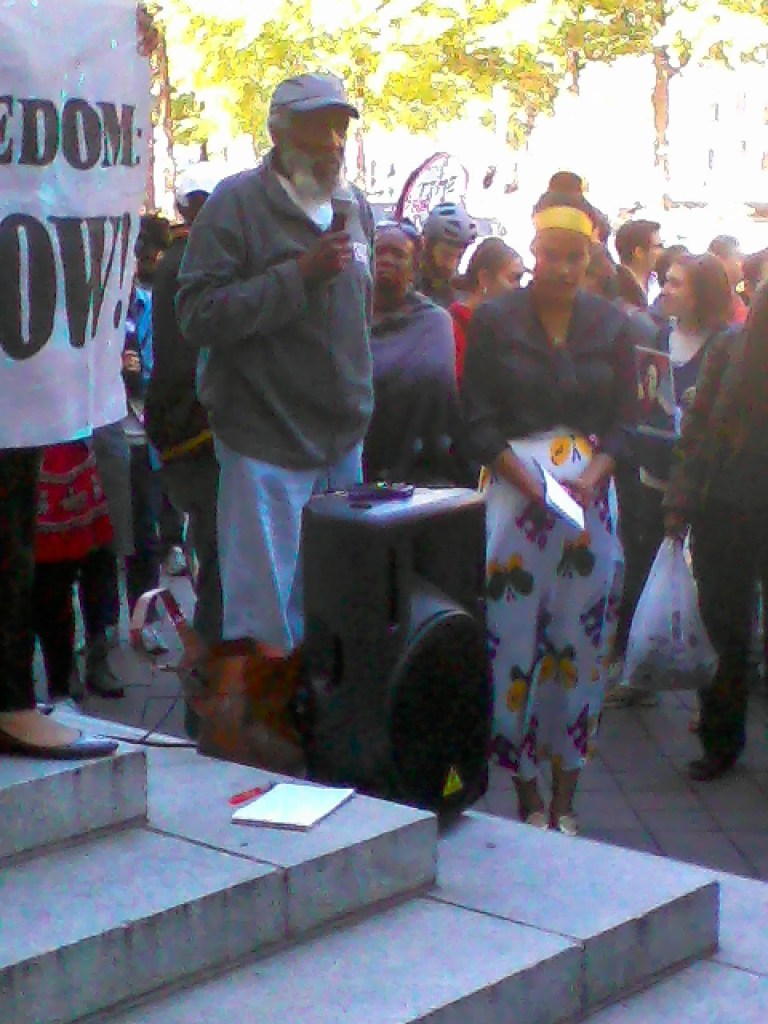 Comedian and civil rights activist Dick Gregory compared Wal-Mart to the leader of Nazi Germany at a 