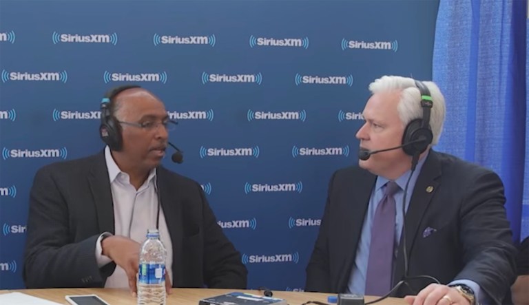 Matt Schlapp and Ian Walters together haven't helped the Republican Party's image with their treatment of Michael Steele. (SiriusXM/YouTube)