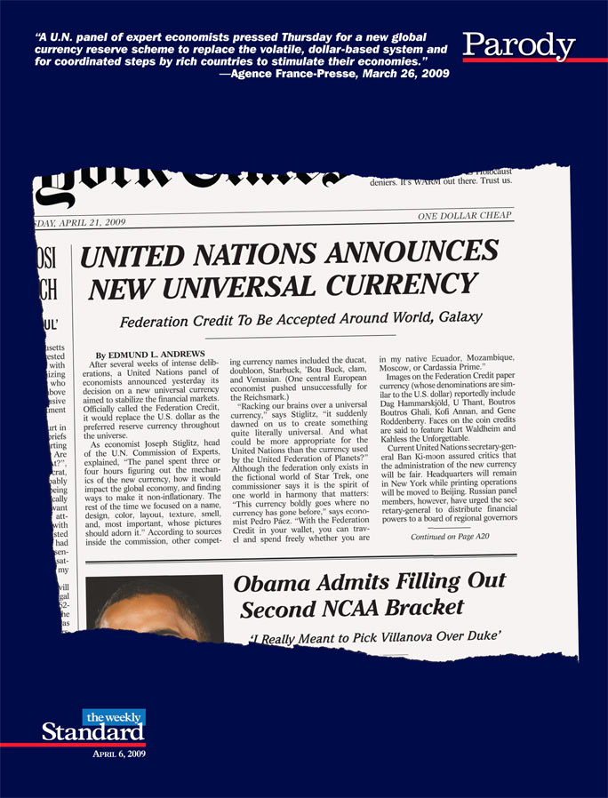 The U.N. unveils a new world currency