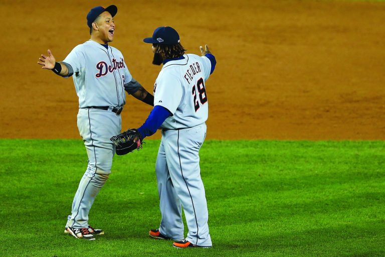 Al Bello/Getty Images
Third baseman Miguel Cabrera had two hits and an RBI as the Tigers beat the Yankees on Sunday.
