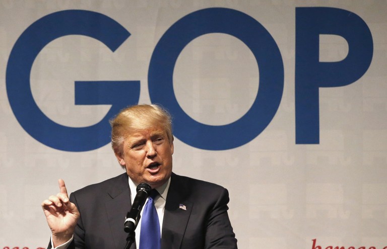 Trump suggested there will be a bill with or without the Freedom Caucus. (AP Photo/Charles Rex Arbogast)