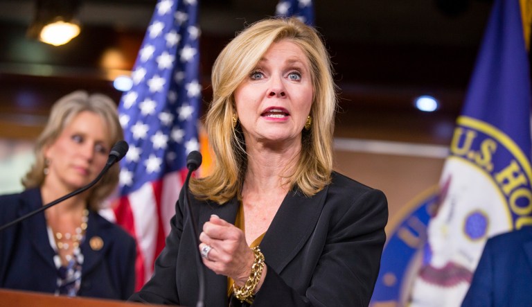 Rep. Marsha Blackburn, R-Tenn., is vying for one of the state's U.S. Senate seats, which is being vacated by Sen. Bob Corker, a Republican who has been a vocal critic of Trump. She said in an interview Wednesday that it would "probably be very helpful" if President Trump campaigned with her in 2018.