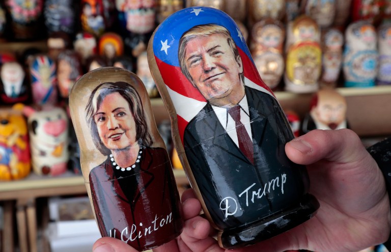 A CIA investigation has determined that Russian government operatives work to tilt the 2016 presidential election in President-elect Trump's favor, according to a report Friday evening. (AP Photo/Dmitri Lovetsky)