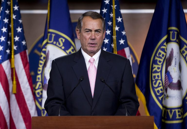 House Speaker John Boehner, R-Ohio, told reporters Thursday he expects the Senate to pass the joined AGOA/TAA measure despite Democratic opposition. (AP Photo)