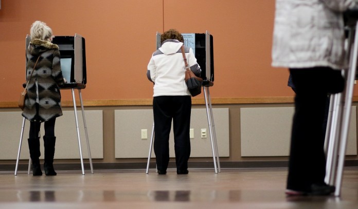 Men and women in Wisconsin voted for Ted Cruz evenly, at 48 percent each. Both sexes voted evenly, at 35 percent each, for Donald Trump as well. (AP Photo)