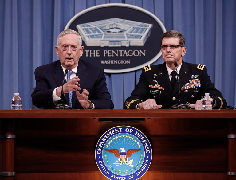 Mattis portrayed the movements as more routine rather than a show of force to the North. (AP Photo/Carolyn Kaster)