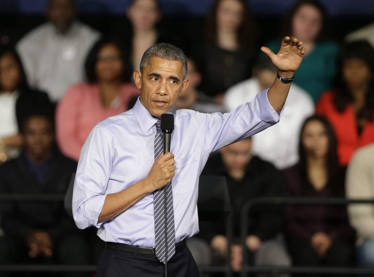 There's far less political downside to Obama issuing a veto threat than actually blocking legislation passed by Congress. (AP)