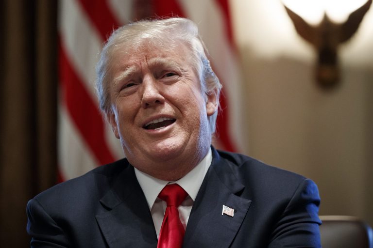President Donald Trump speaks during a cabinet meeting at the White House, Wednesday, Jan. 10, 2018, in Washington. (AP Photo/Evan Vucci)