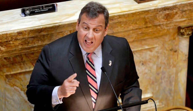 The New Jersey governor is auditioning to replace Mike Francesca, who is leaving WFAN at the end of the year. (AP Photo/Julio Cortez)