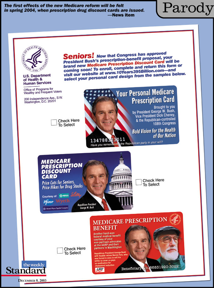 The new prescription drug cards.