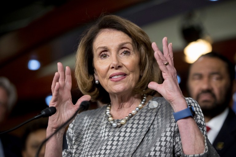 Nancy Pelosi, D-Calif., announced earlier this week that she will likely file a discharge petition forcing a vote on an independent investigation of the Trump campaign's interactions with Russia. (AP Photo/Andrew Harnik)