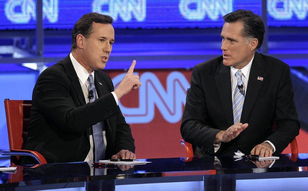 Santorum takes heat in 20th Republican debate