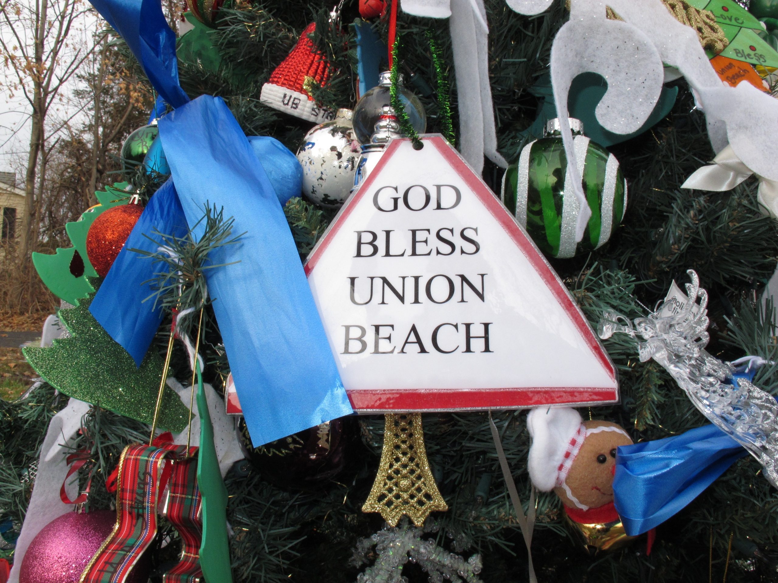 Rescued Christmas tree lifts wrecked town’s spirit