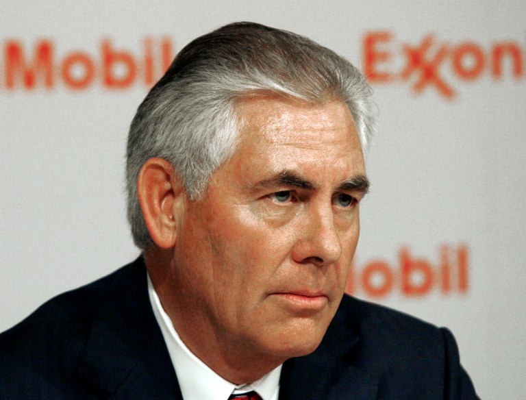 The judge's decision came amid reports that President-elect Trump is considering making Exxon CEO Rex Tillerson his secretary of state. (AP Photo/Mike Stone)