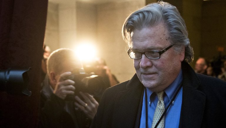 When former White House strategist Steve Bannon appeared before the House Intelligence Committee last month, he successfully dodged several questions, claiming the White House had exerted executive privilege. (Andrew Harrer/Bloomberg)