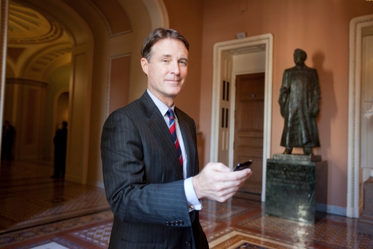 Facing questions about his ties to Indiana as he seeks to return to the Senate, former Sen. Evan Bayh was unable to correctly state his Indiana address. (AP Photo/Harry Hamburg)