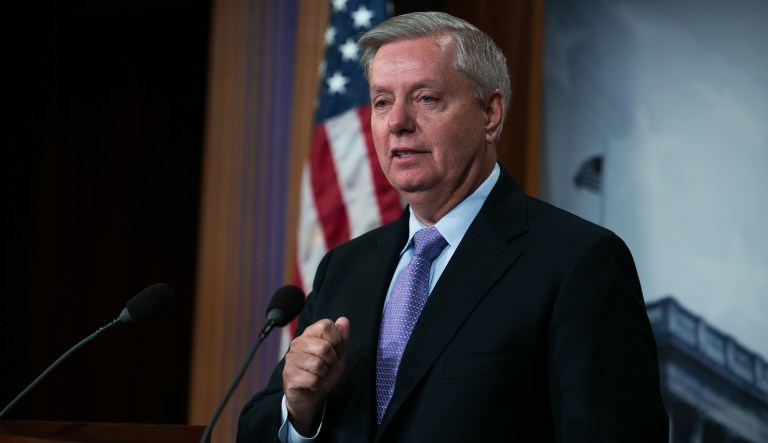 President Trump attacked "publicity seeking" Sen. Lindsey Graham, R-S.C., on Thursday morning and accused Graham of lying about his recent statements about violence in Charlottesville, Va. 