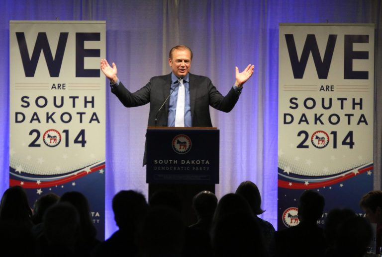 U.S. Senate candidate Rick Weiland speaks at the Democratic Convention in Yankton, SD. (AP/Dave Eggen)