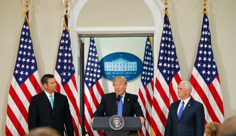 Democrats have also renewed their calls for Trump to disband the commission. (AP Photo/Pablo Martinez Monsivais)