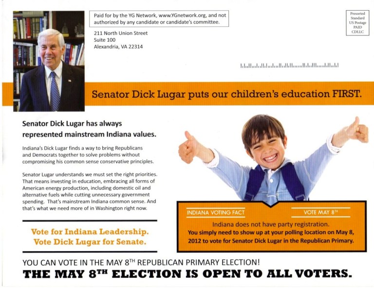 ‘Young Guns’ Fire Another Shot for Lugar in Senate Primary