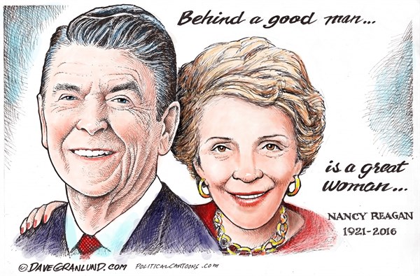 Editorial cartoon: A great woman