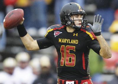 Patrick Semansky/AP
Maryland junior quarterback C.J. Brown has put on 15 pounds this offseason.
