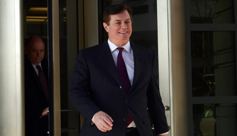 Former Trump campaign chairman Paul Manafort sues special counsel Robert Mueller and the Justice Department over charges in Russia investigation. (AP Photo/Susan Walsh)