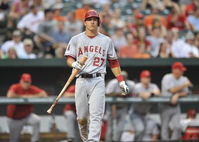 Gail Burton/APMike Trout played in 40 games with the Angels last season.