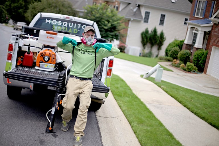 Officials say it's difficult to predict what this year's mosquito season will look like. (AP Photo/David Goldman)