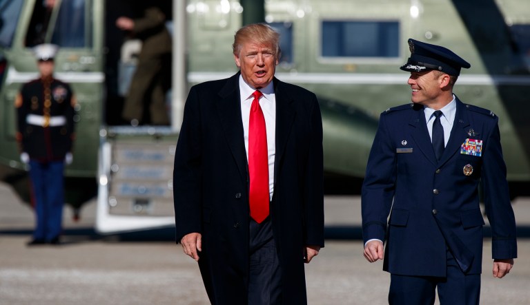 Democrats have protested the continuing resolution, which would continue current funding levels until mid-February, demanding that GOP leaders include some fix for young illegal immigrants protected by the Deferred Action for Childhood Arrivals program if they want their support. (AP Photo/Evan Vucci)