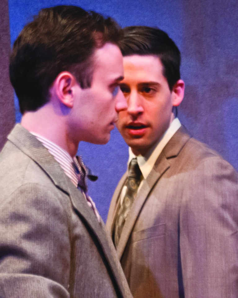 Courtesy of Teresa Castracane
Stephen Russell Murray, left, and Alex Mandell star as Leopold and Loeb in the 1st Stage production of John Logan's 