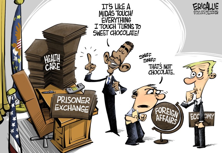 Editorial cartoon: Everything I touch