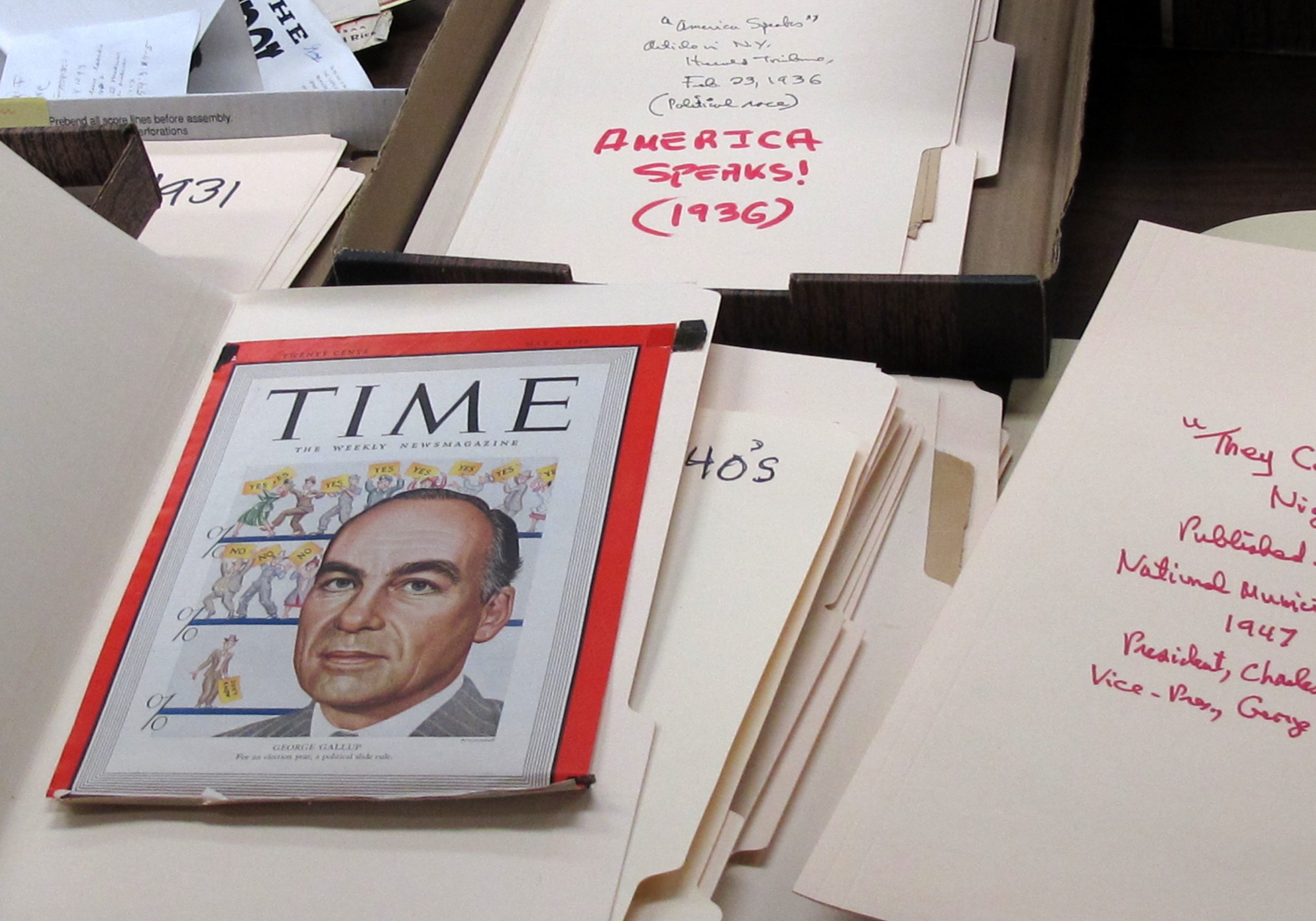 Gallup papers give glimpse into US polling history