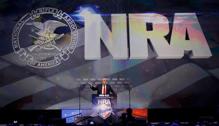 Critics said the video exploited the congressional baseball shooting that had just happened prior to the video's release. (AP Photo/Mark Humphrey)