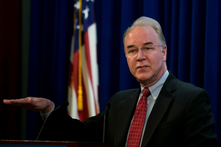 Tom Price was one of fewer than 20 U.S. investors who were invited last year to buy stock at a reduced price from Innate Immunotherapeutics Ltd., an Australian biotech company, according to a report published Monday. (Graeme Jennings/Examiner)