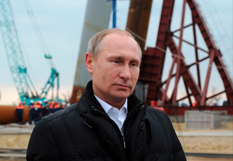 An official said the U.S. and other countries have ceased various kinds of cooperation with Russia, in the hopes of pressuring Russia to abandon Crimes. (Mikhail Klimentyev/Sputnik, Kremlin Pool Photo via AP, File)