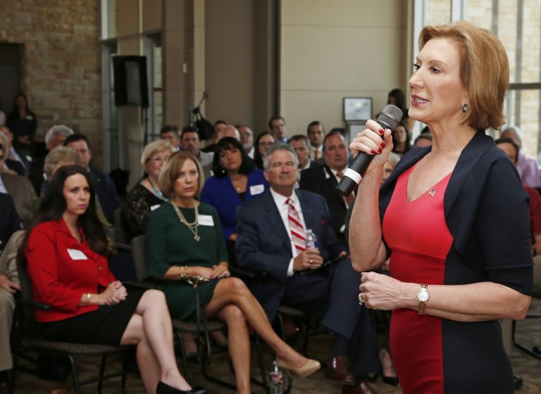 Carly Fiorina'sÂ team maintains that she has never misrepresented the facts of her personal and professional life, arguing further that it's ridiculous to cite her own book against her to claim she's misleading voters. (AP Photo/Sue Ogrocki)