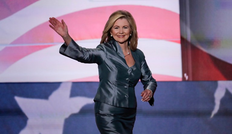 In a poll commissioned by the Club for Growth, Rep. Marsha Blackburn, R-Tenn., had a commanding lead among likely Republican primary voters. (AP Photo/J. Scott Applewhite, file)