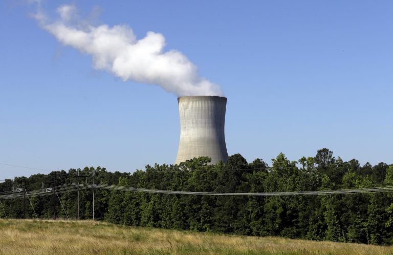 The Shearon Harris nuclear plant in Holly Springs, N.C., is pictured on June 14. (AP Photo/Gerry Broome)