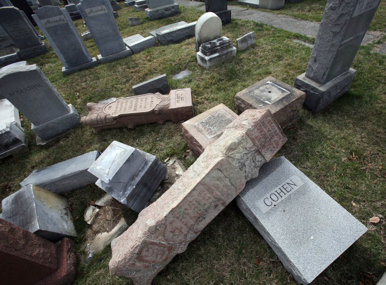 The Anti-Defamation League found an 86 percent increase in reported anti-Semitic incidents such as bomb threats, harassment and vandalism during the first three months of 2017 compared to the same period last year. (AP Photo/Jacqueline Larma)