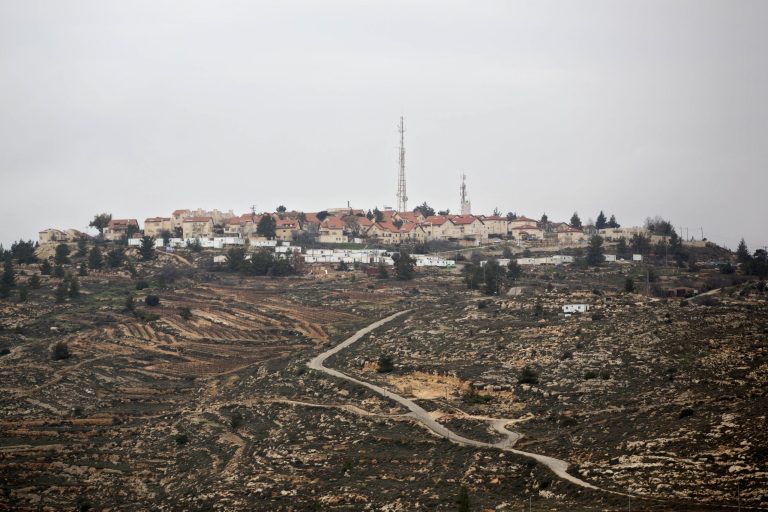 A general view of the West Bank Jewish settlement of Psagot near Ramallah, Monday, Jan. 27, 2014. The Palestinians' 