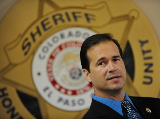 Embattled Sheriff Terry Maketa on Tuesday said in a statement that he intends to complete his third term in office, rejecting a request by El Paso County Commissioner Peggy Littleton that he resign or place himself on unpaid leave. (Mark Reis, The Gazette)
