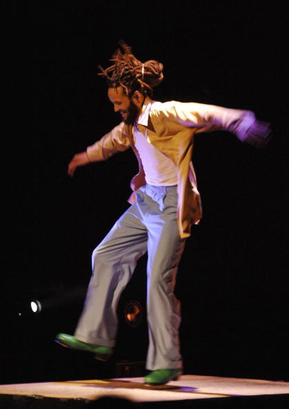 NEW YORK - APRIL 13: Tap dancer Savion Glover performs 