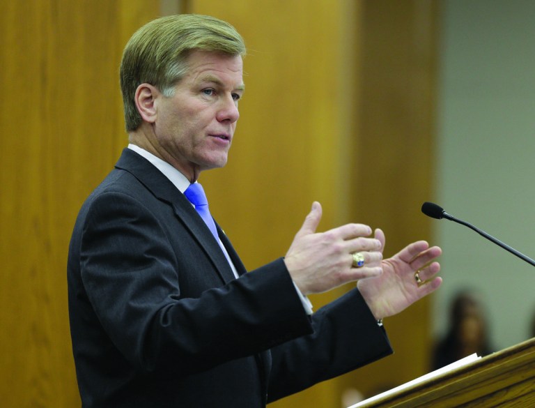 Steve Helber/AP file
Virginia Gov. Bob McDonnell's transportation plan to cut the gas tax and increase the sales tax is facing stiff opposition in Richmond.