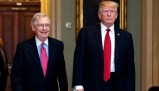 Senate Majority Leader Mitch McConnell wants to keep his members in snyc with President Trump.