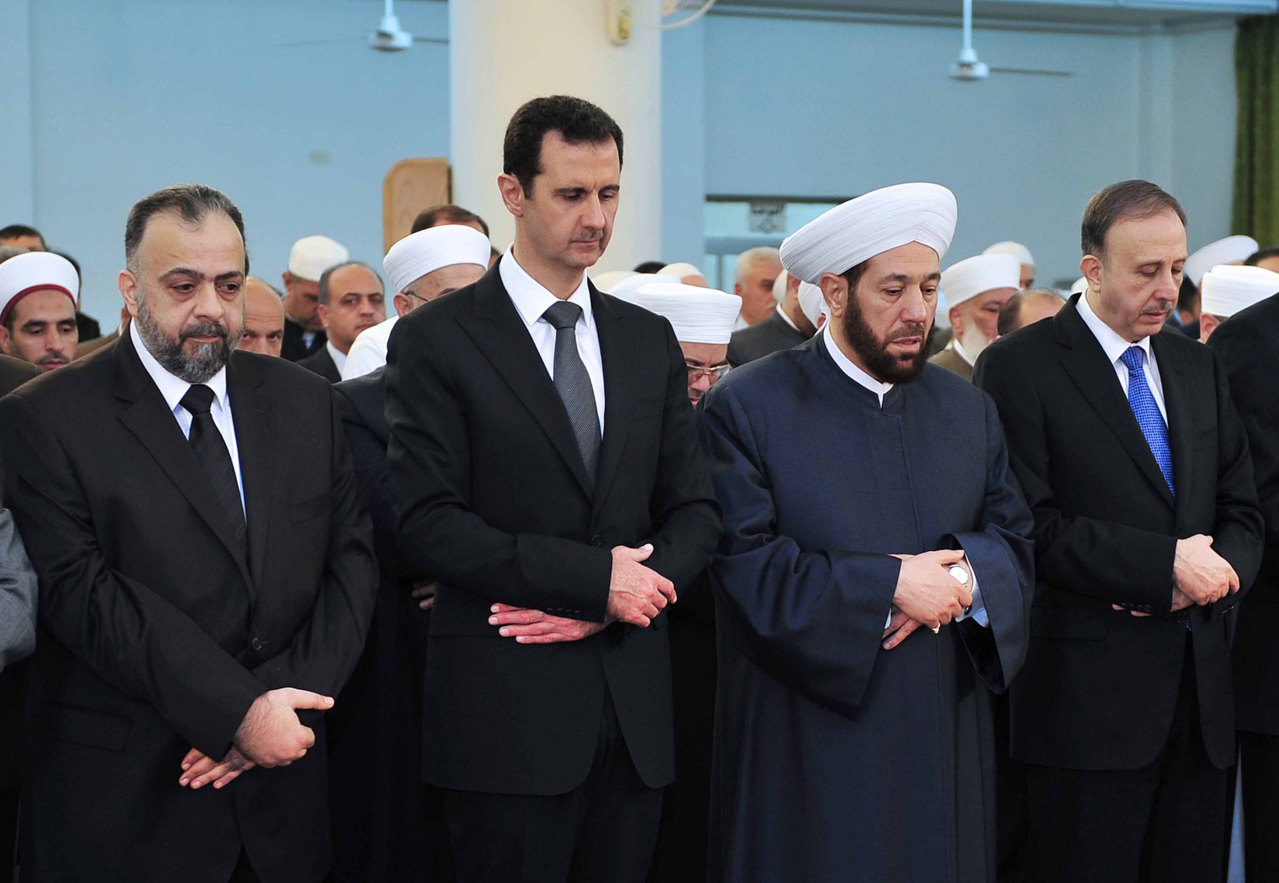 Embattled Syrian president makes rare appearance