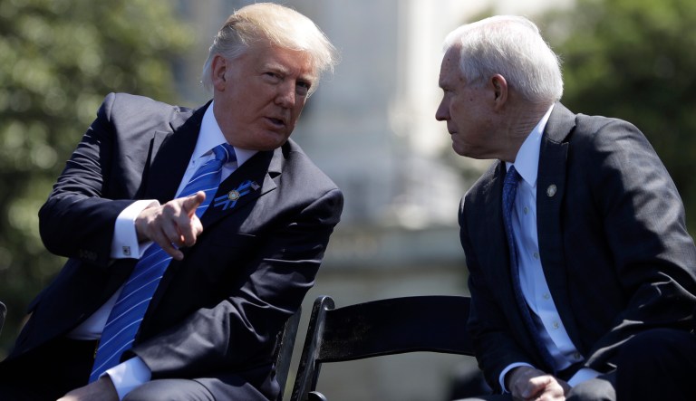 Attorney General Jeff Sessions is one of President Trump's longest-standing supporters. (AP Photo/Evan Vucci, file)