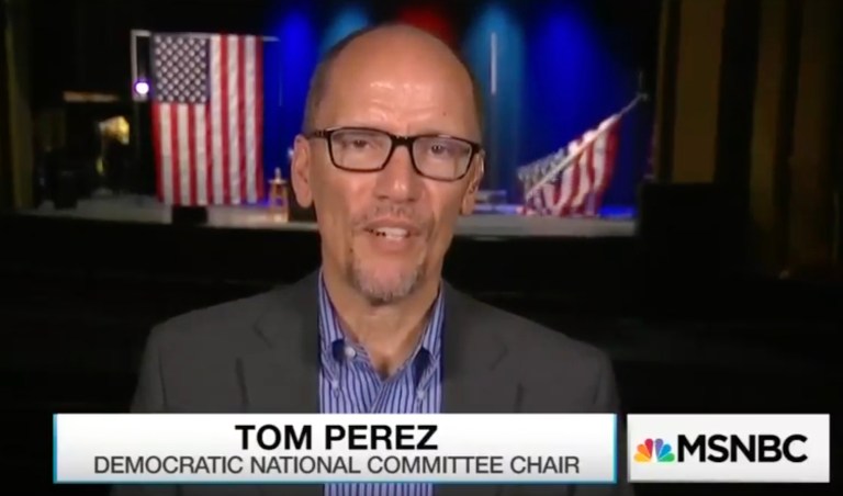 An American flag fell during an inopportune moment. (Screengrab/YouTube)