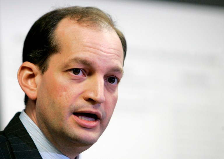Three major unions have endorsed Alexander Acosta, a big change from labor's opposition to the previous pick. (AP Photo/Alan Diaz)