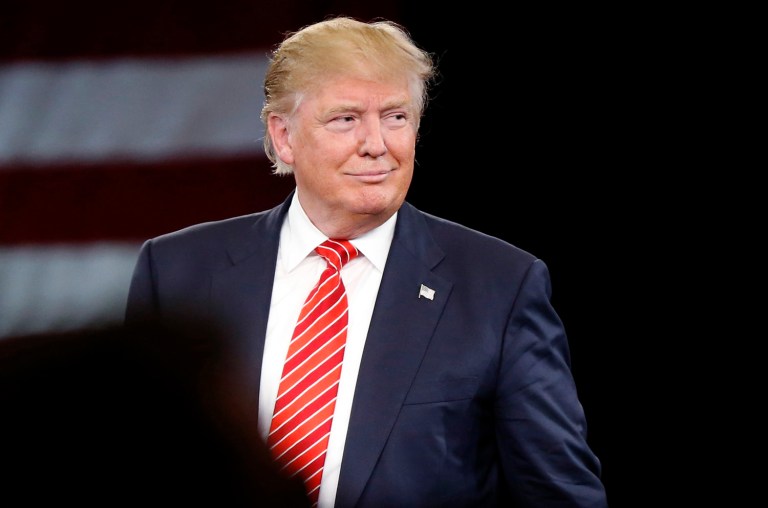 With his average approval rating hovering below 44 percent, Trump has struggled during the first month of his presidency to broaden his appeal beyond the voters who put him in office. (AP Photo/Gerald Herbert)